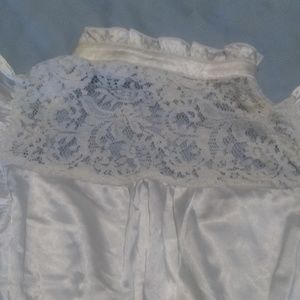 Lace and silky blouse